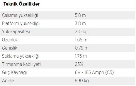 H14 TX DİZEL TELESKOPİK PLATFORM